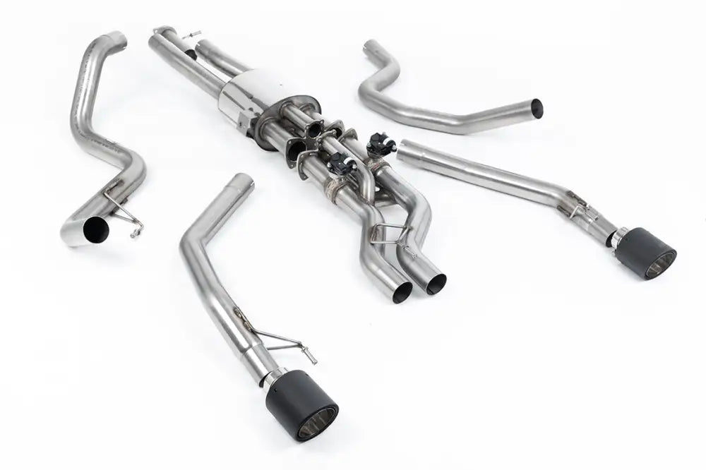 Ford Ranger Raptor 2023 on 3.0 V6 Twin Turbo Milltek Sport Cat Back Exhaust System JET-115 Carbon