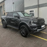 Ford Ranger Raptor 2023 On Single Deck Black Powder Coat Front Spoiler Bar