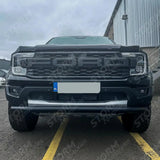 Ford Ranger Raptor 2023 On Single Deck Black Powder Coat Front Spoiler Bar