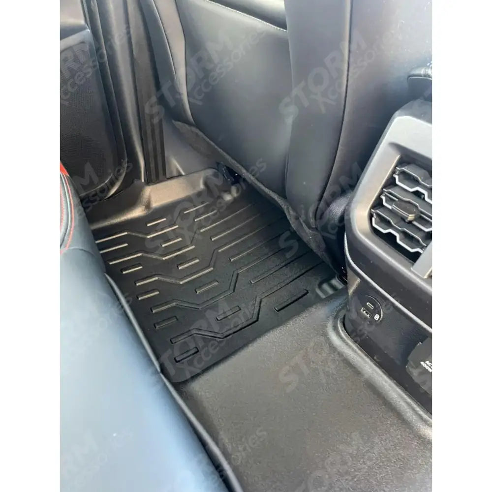 Ford Ranger & Raptor & Vw Amarok 2023 On - 3d Tailored Mud Mats - Black - Mudblock