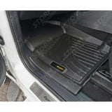 Ford Ranger T6 - 2012-2022 Double Cab 3d Tailored Mats 3 -pcs Set - Black Mudblock