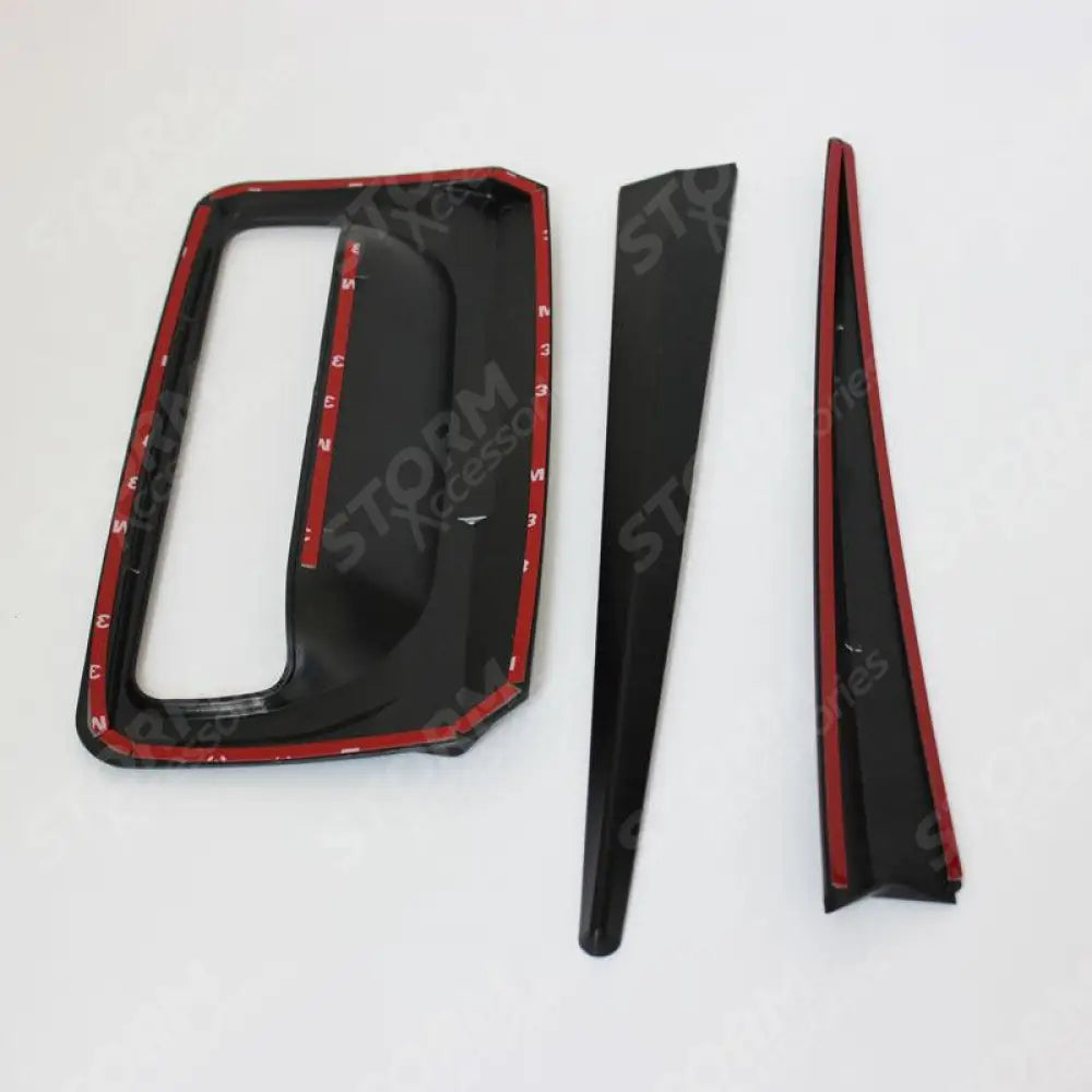 Ford Ranger T6 2012-2022 - Rear Tailgate Door Handle Surround Trim - Cover - Black