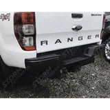 Ford Ranger T6 2012-2022 - Replacement Rear Bumper With Sensor Holes - Black