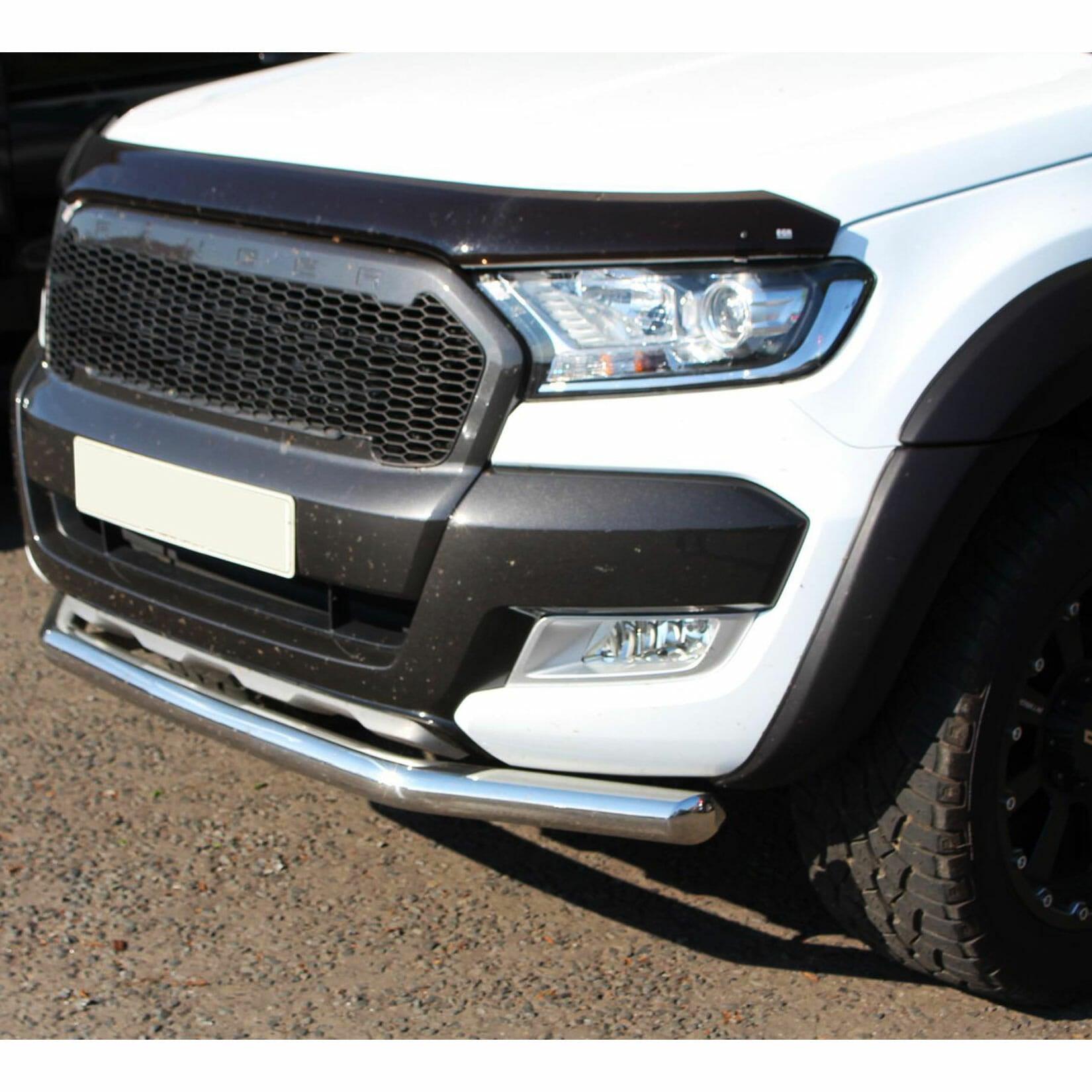 FORD RANGER T6 2012-2022 - SINGLE DECK FRONT SPOILER CITY BAR - STAINLESS STEEL - Storm Xccessories2