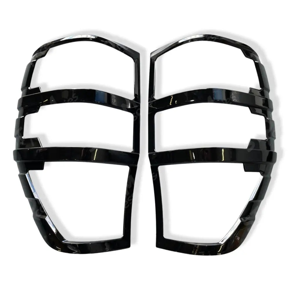 Ford Ranger T6 2012-2022 Stx Tail Light Guards - Gloss Black - Pair