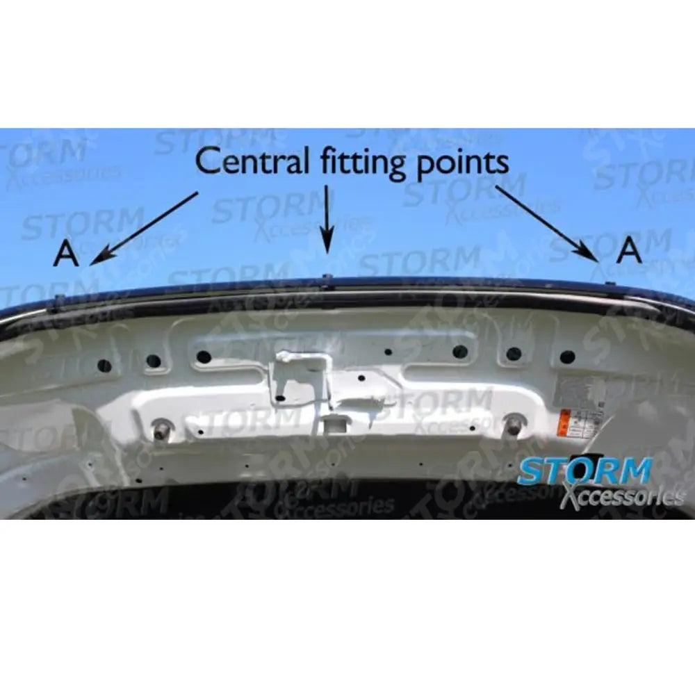 Ford Ranger T6 2016-2022 - Stx Bonnet Guard Protector - Black - B004