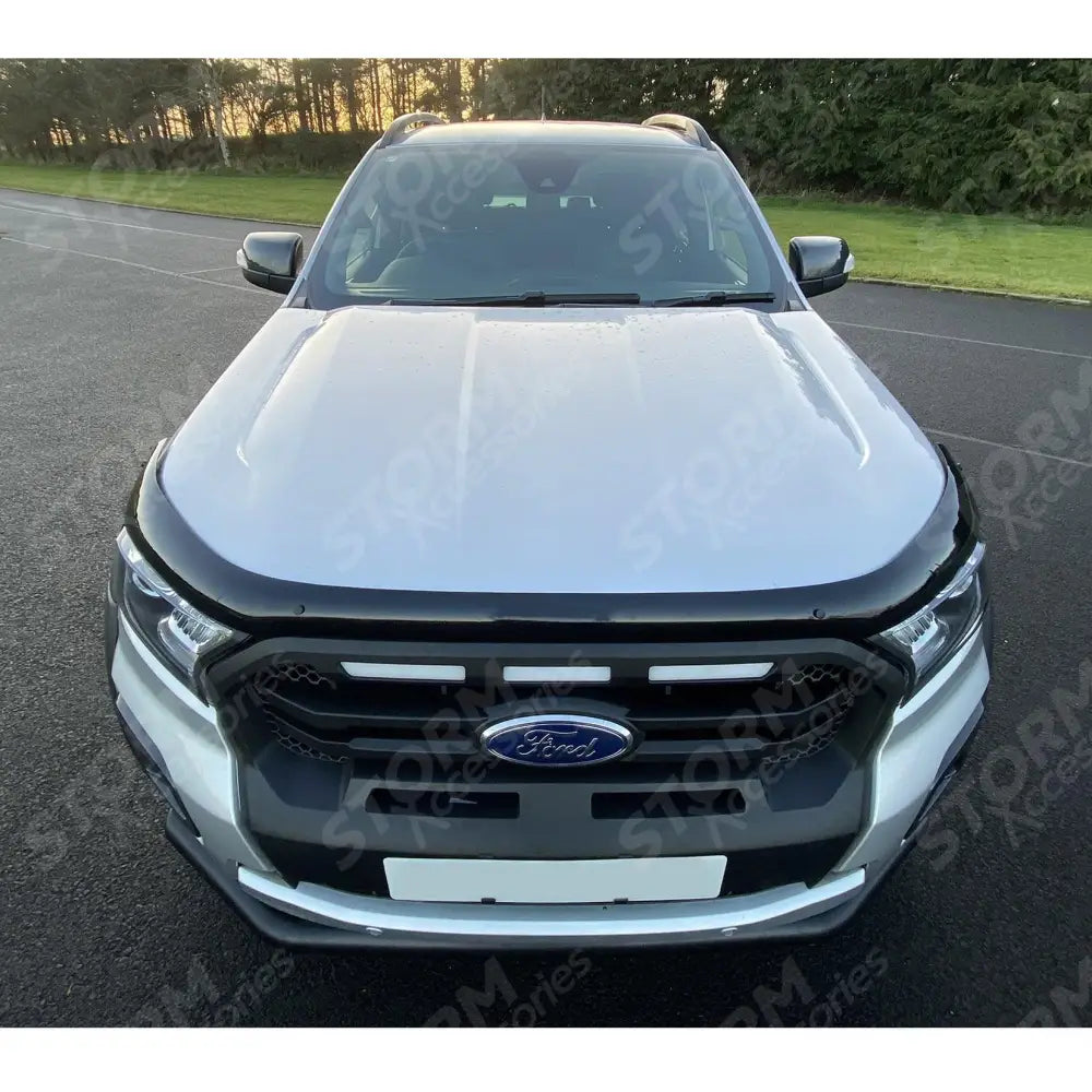 Ford Ranger T6 2016-2022 - Stx Bonnet Guard Protector - Black - B004