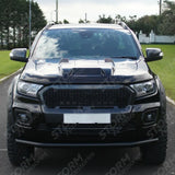 Ford Ranger T6 2016-2022 Stx Bonnet Scoop In Gloss Black