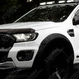 Ford Ranger T6 - 2016-2022 - Stx Head Light Guards Pair - Matte Black