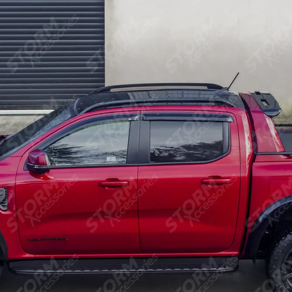 Ford Ranger T9 2023 On Roof Rails In Black - Pair