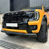 Ford Ranger T9 2023 On Single Deck Black Powder Coat Front Spoiler Bar