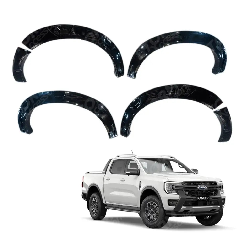Ford Ranger T9 2023 on 'Style' Gloss Black Wheel Arch Set