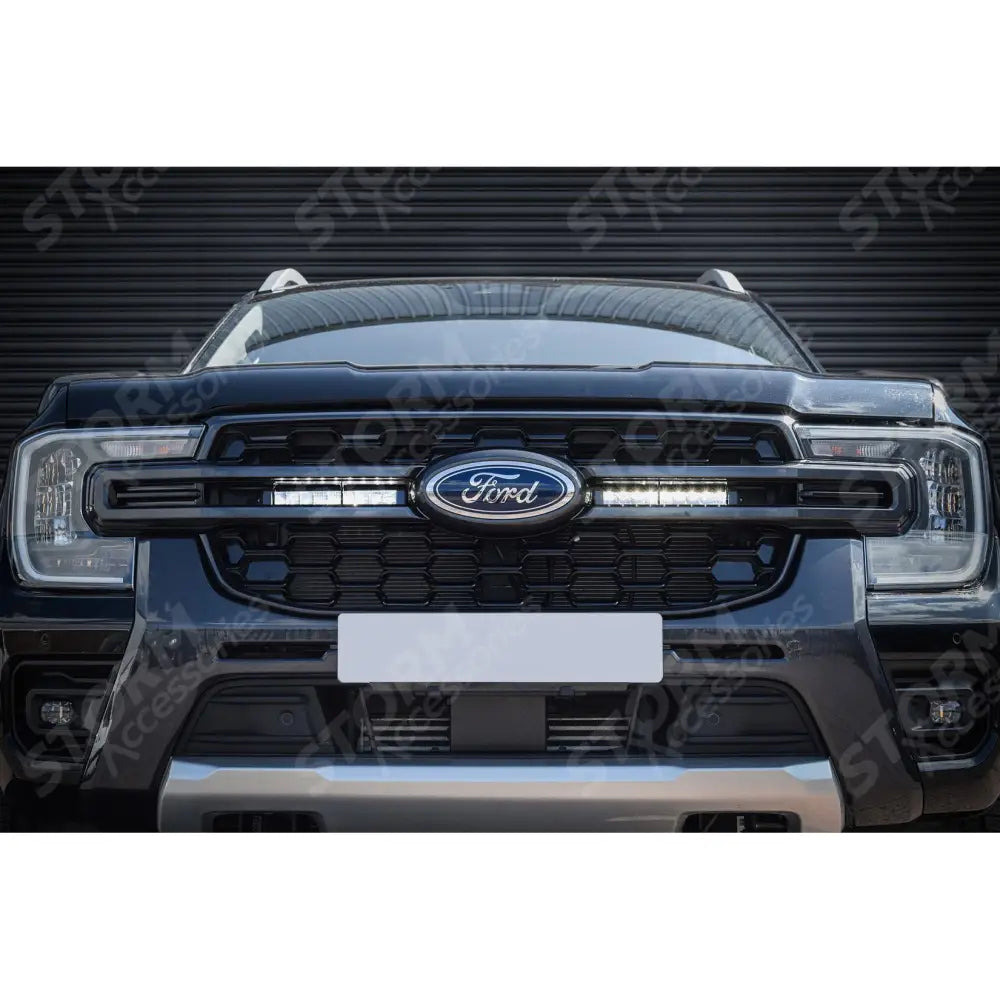 Ford Ranger T9 2023+ Stealth LED Twin 10" With Amber Strobe Grill Integration Kit