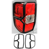 Ford Ranger T9 XLT 2023 On Stx Tail Light Covers In Matt Black - Pair