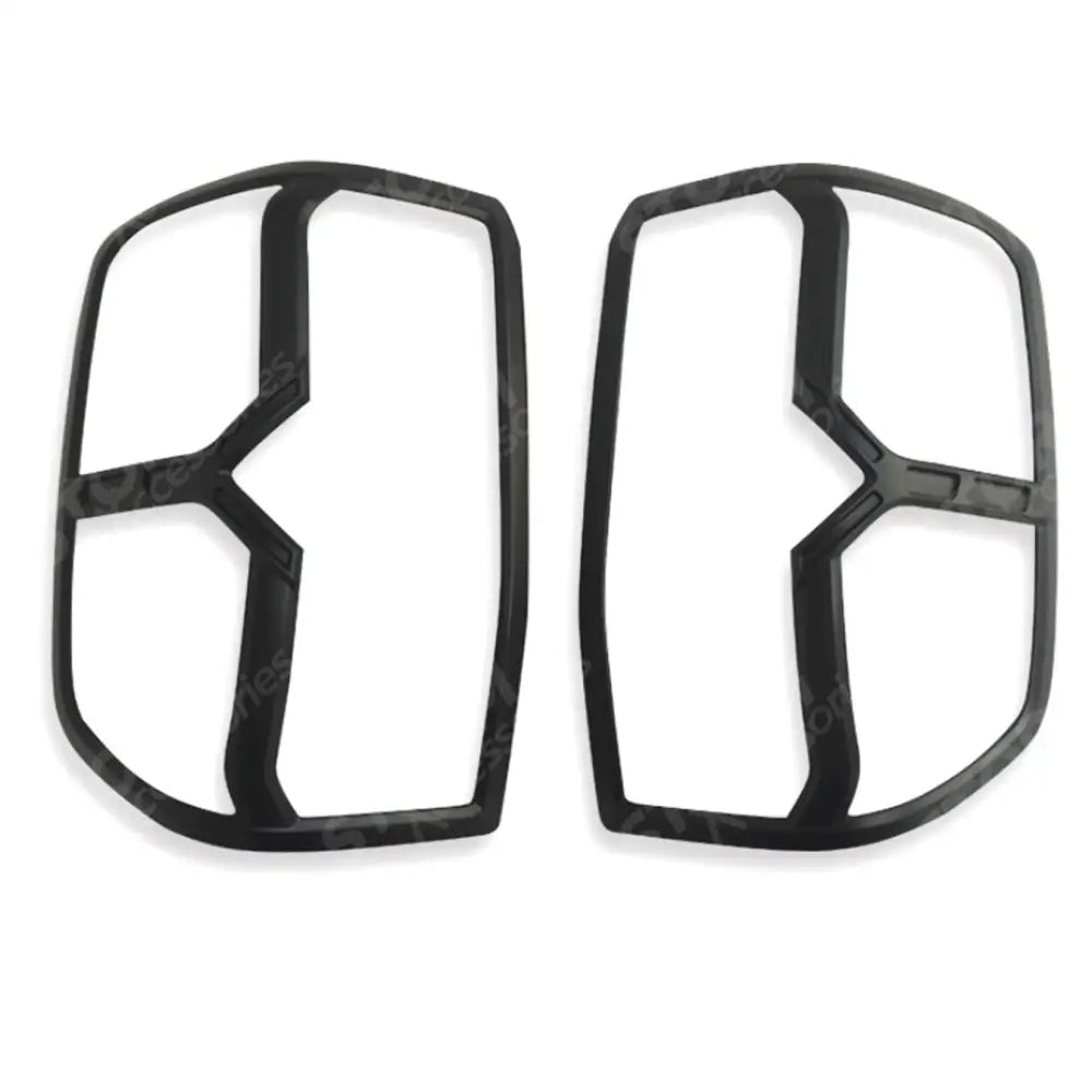 Ford Ranger T9 XLT 2023 On Stx Tail Light Covers In Matt Black - Pair