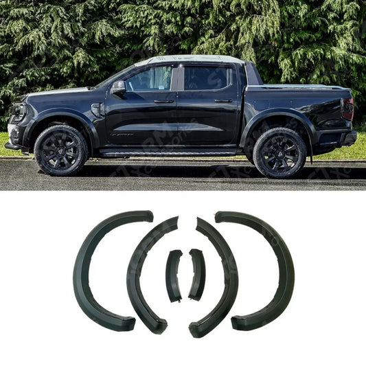 Ford Ranger Wildtrak 2023 On Double Cab STX V2 Wheel Arch Kit - 6 PCS - Painted