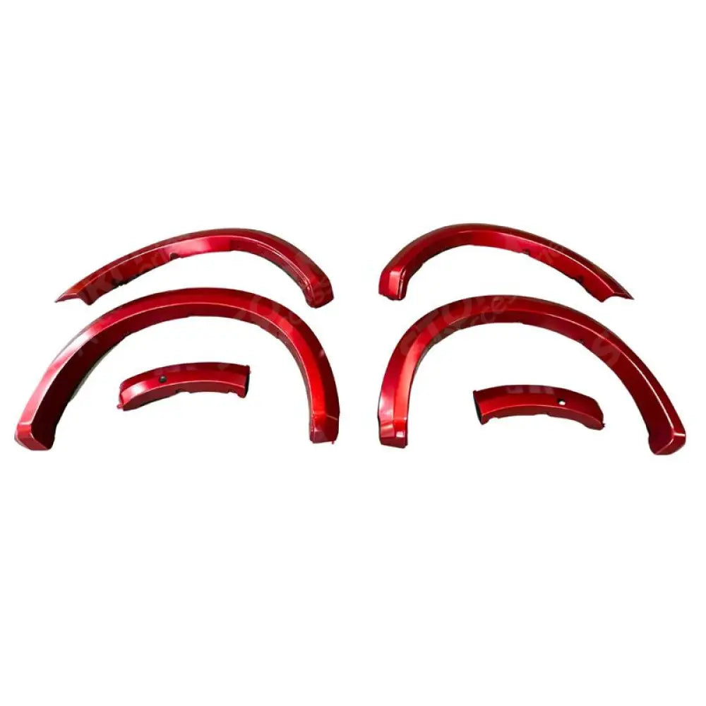 Ford Ranger Wildtrak 2023 On Double Cab STX V2 Wheel Arch Kit - 6 PCS - Painted Lucid Red