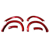 Ford Ranger Wildtrak 2023 On Double Cab STX V2 Wheel Arch Kit - 6 PCS - Painted Lucid Red