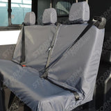 Ford Transit 2014 On Rear Triple Bench Seat Covers - Grey