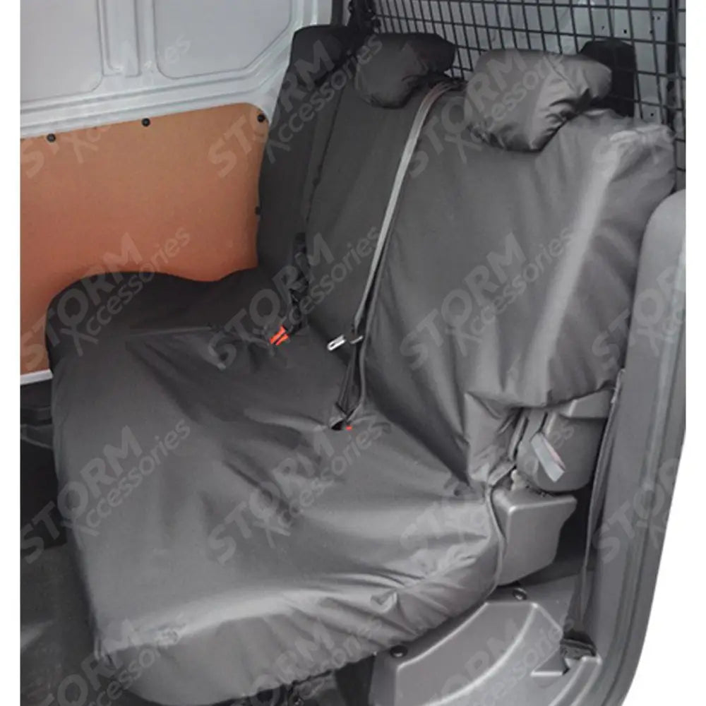Ford Transit Connect Van 2014-2018 Double Cab In Van Rear Seat Covers - Black