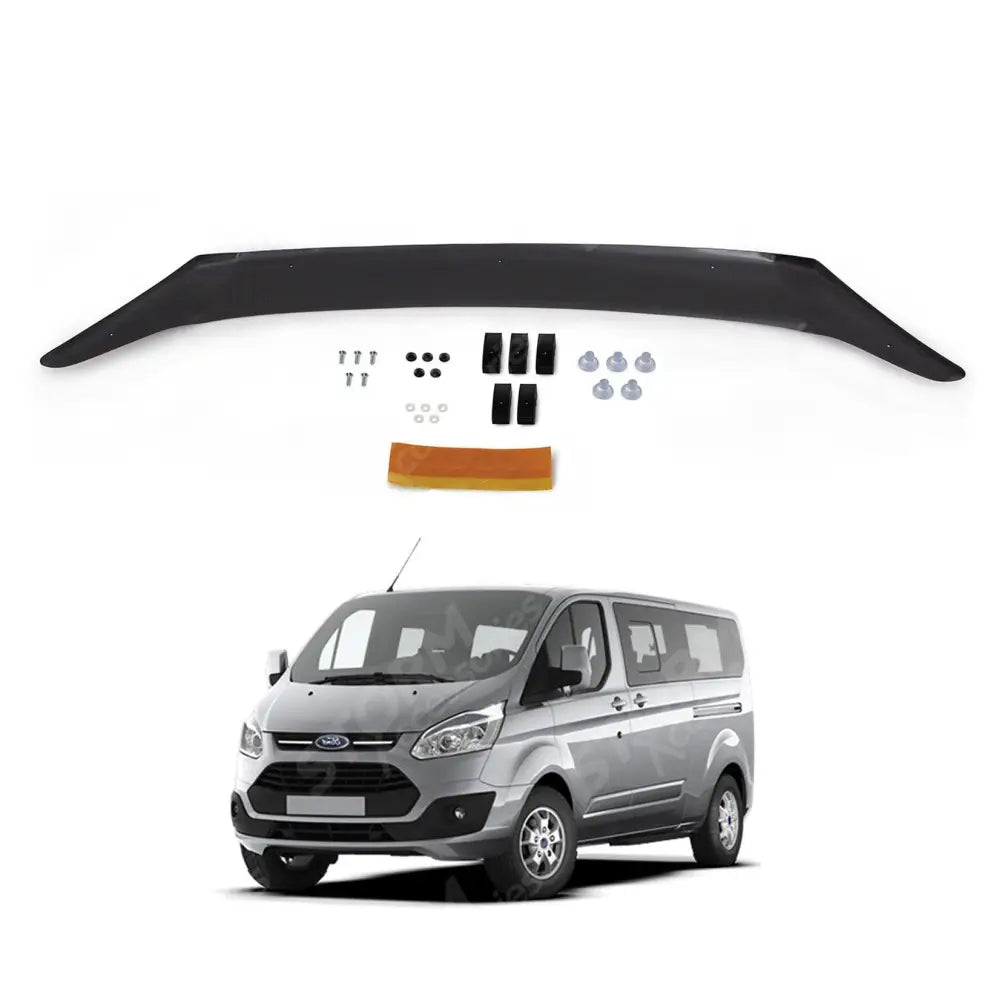 Ford Transit Custom 2012-2017 Stx Bonnet Guard Protector - Black - B016