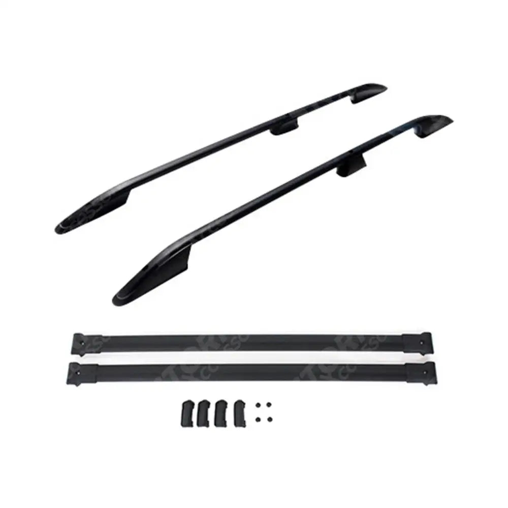 Ford Transit Custom 2013 - 2024 - Lwb Roof Rails And Cross Bars - Set - Black