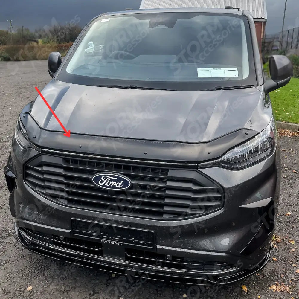 Ford Transit Custom 2023 On STX Bonnet Guard Protector – Black
