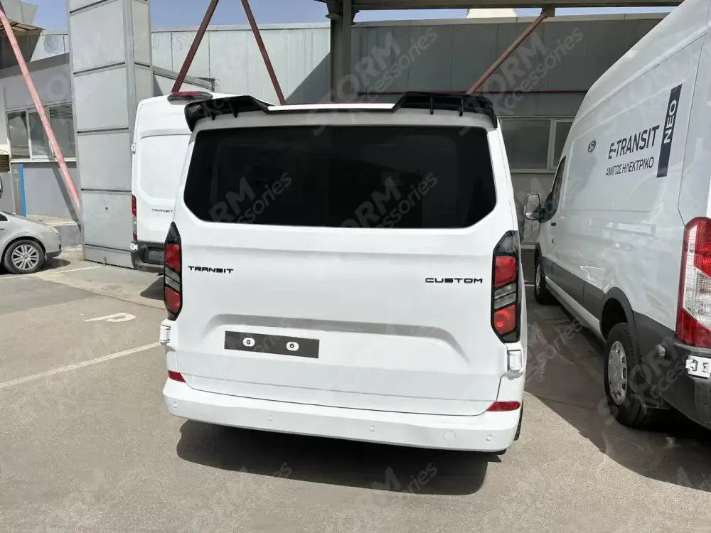 Ford Transit Custom 2023+ Trend & Limited Tailgate Rear Roof Spoiler -Unpainted