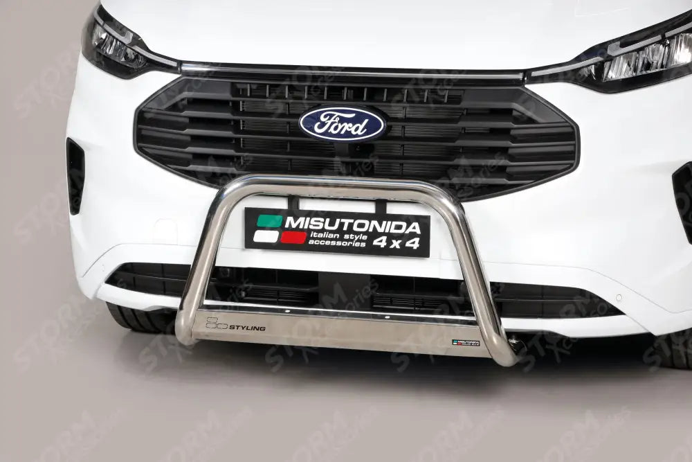 Ford Transit Custom 2024 On - Misutonida EC Approved Front A-Bar - 63MM - Stainless Finish