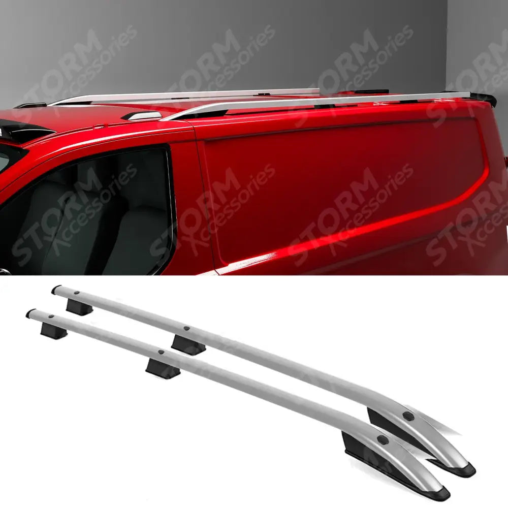 Ford Transit Custom 2024+ SWB Sport Style Roof Rails In Silver