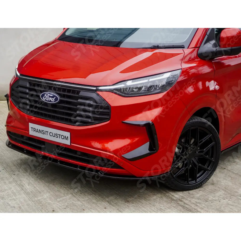 Ford Transit Custom MK2 2024 on Front Aero Canard Loops In Gloss Black