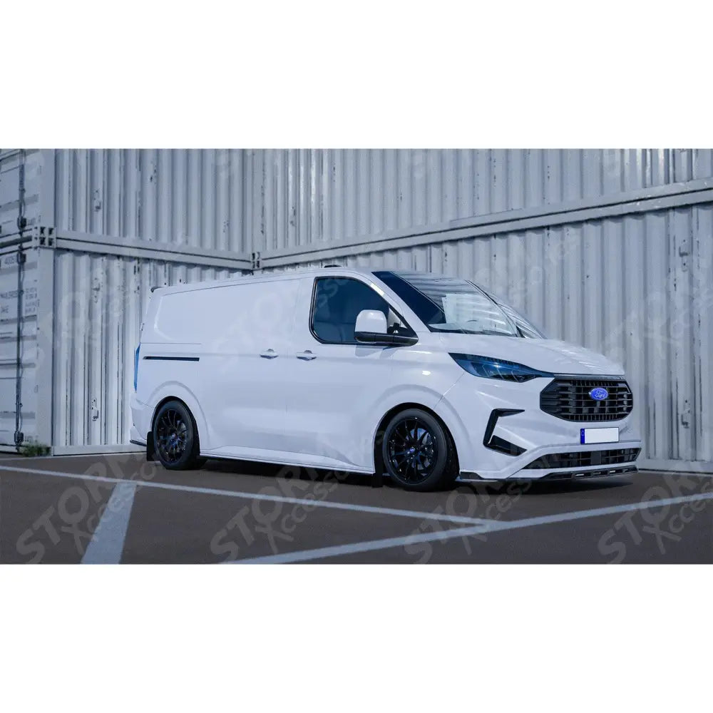 Ford Transit Custom MK2 2024 on Front Aero Canard Loops In Gloss Black