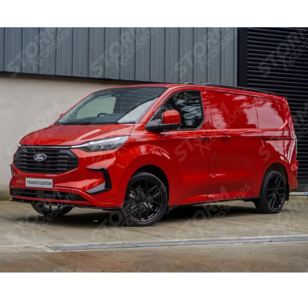 Ford Transit Custom MK2 2024 on Front Aero Canard Loops In Gloss Black