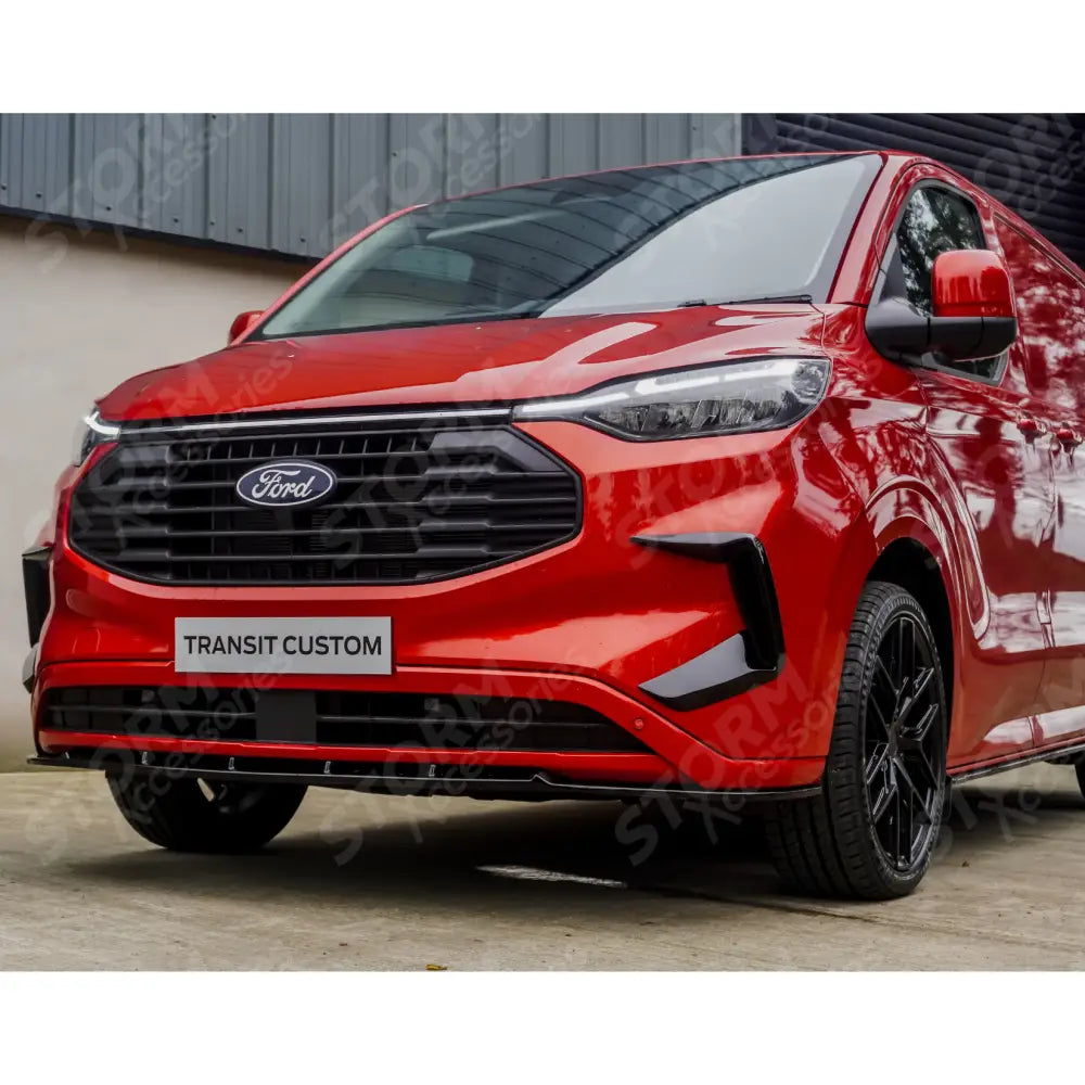 Ford Transit Custom MK2 2024 on Front Aero Canard Loops In Gloss Black