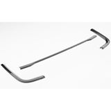 Ford Transit Custom MK2 2024 on Rear Bumper Splitter In Gloss Black 3 Piece