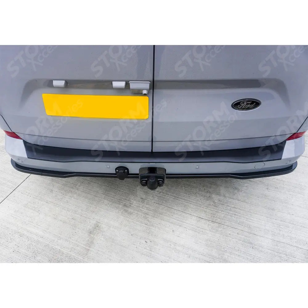 Ford Transit Custom MK2 2024+ Rear Bumper Protector Black Matte Texture Barn Door