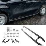 Ford Transit Custom MK2 SWB 2024 On Trapezoid Side Bars In Matt Black