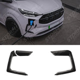 Ford Transit E Custom & PHEV MK2 2024 on Front Aero Canard Loops In Gloss Black