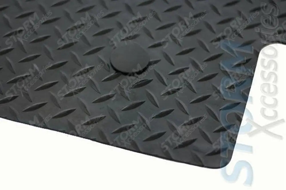 Ford Transit Mk8 2016 On Stx Front Tailored Fit Rubber Mat With 4 Clips - Black