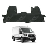 Ford Transit Mk8 2016 On Stx Front Tailored Fit Rubber Mat With 4 Clips - Black