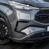 Front Aero Canard Loops In Gloss Black For Ford Transit E Custom & PHEV MK2 2024 on