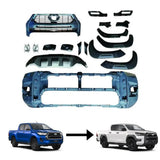 Front Bumper Conversion Active/invincible To Invincible X Look For Toyota Hilux 2020-2026