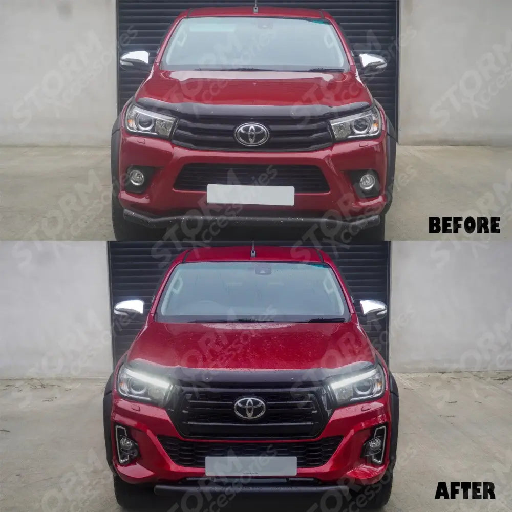 Front Bumper Conversion Invincible X Rocco Edition Set For Toyota Hilux Mk8 2016-2020
