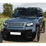 Front Bumper Splitter In Gloss Black For Land Rover Defender L663 90 / 110 / 130 2020 On