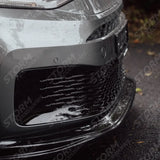 Front Bumper Spoiler Splitter Lip Gloss Black For Vw Caddy 2021 On