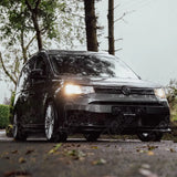 Front Bumper Spoiler Splitter Lip Gloss Black For Vw Caddy 2021 On