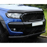 Front City Spoiler Bar Black For Ford Ranger T6 Single Deck 2012 - 2022