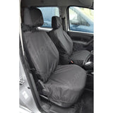 Front Driver And Non-folding Passenger Seat Covers Black For Mercedes Citan 2013 On