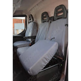 Front Driver And Passenger Seat Covers Grey For Iveco Daily 2014-2022