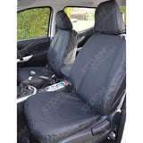 Front Pair Seat Covers Black For Mercedes X-class 2017 On